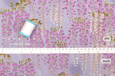 Japanese Fabric Fuji Wisteria Watercolor - wisteria - 50cm